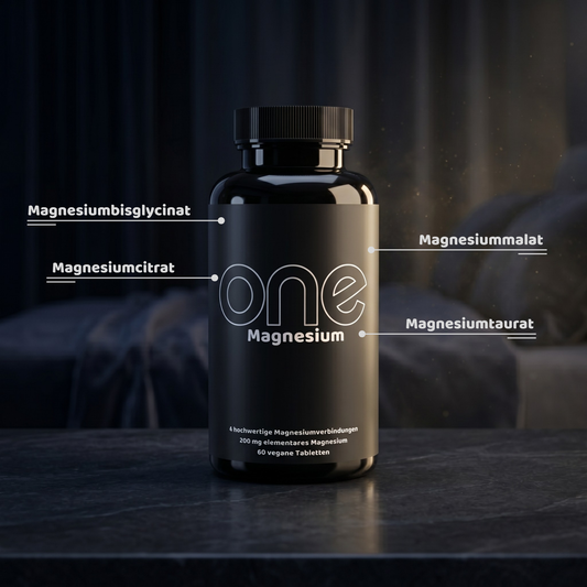 ONE Magnesium Komplex – 4 Formen mit Hoher Bioverfügbarkeit – 60 Kapseln